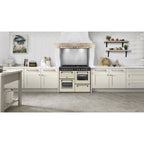 110cm Dual Fuel Stoves Range Cooker, Cream, A Rated - DX RCA RICH 110DF CRM - London Houseware - 15