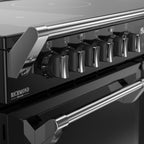 110cm Induction Stoves Range Cooker, Black, A Rated - DX RCA RICH 110Ei RTY - London Houseware - 4