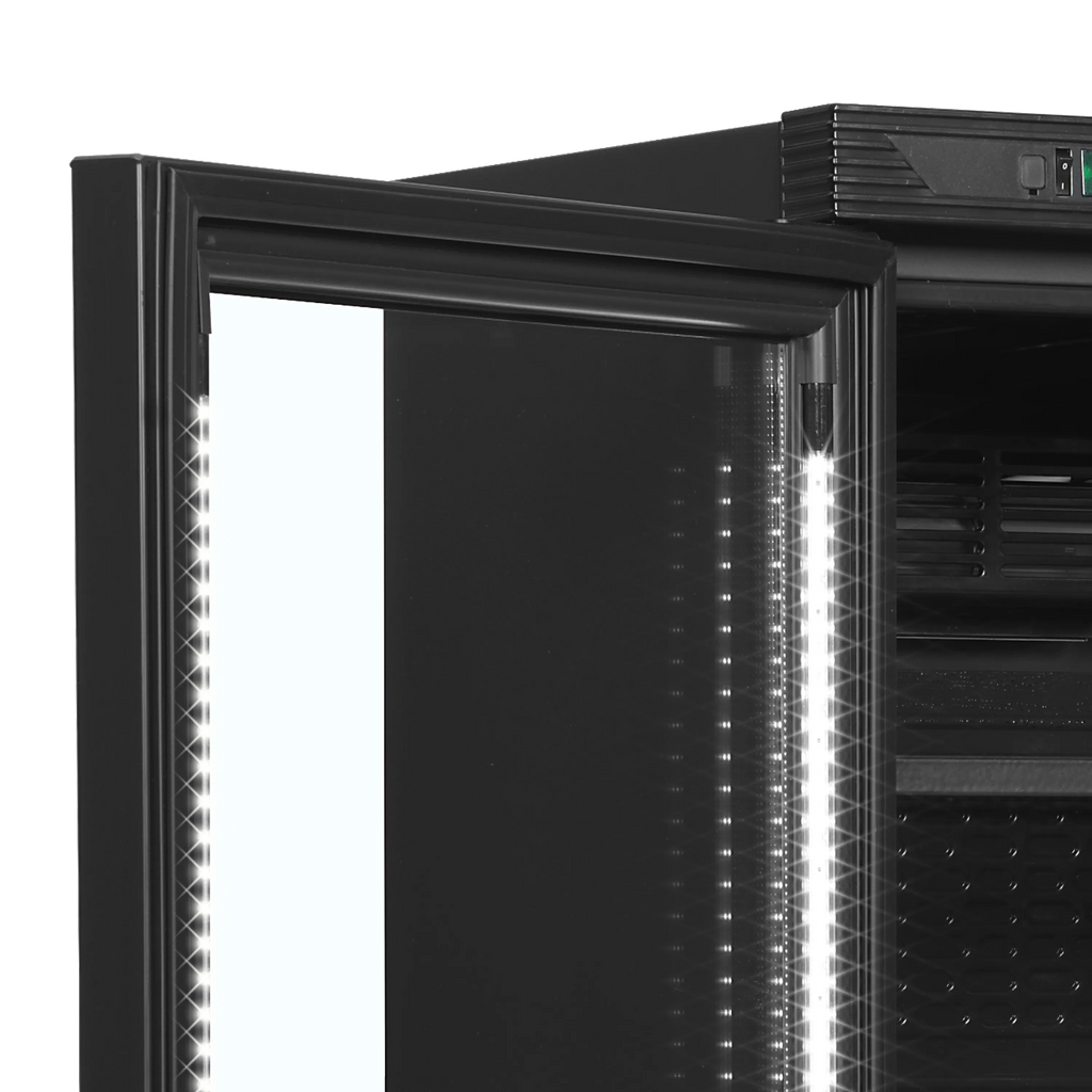 Tefcold Black Glass Door Merchandiser – Energy-Efficient Cooling ❄️