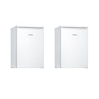 85cm Under Counter Freezer & Under Counter Fridge with Ice Box Pack, White - Bosch - Naamaste London Homewares - 1