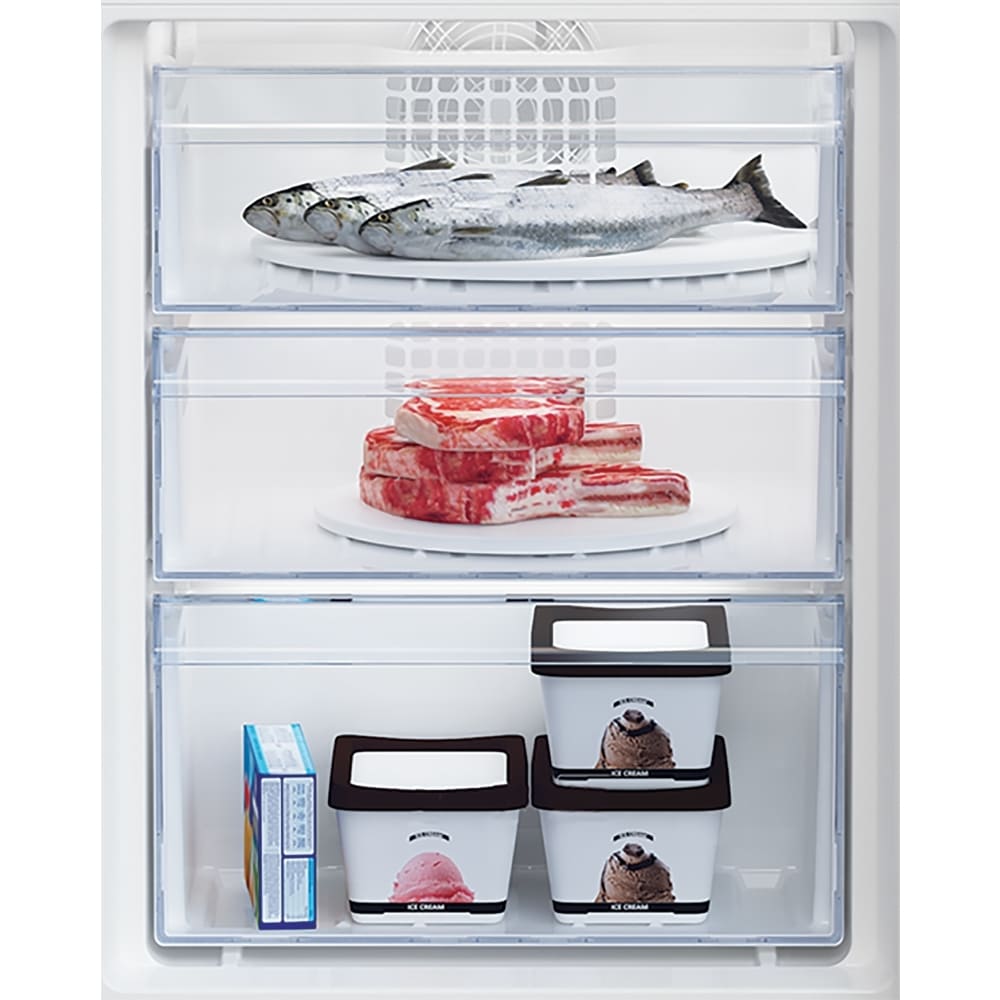 262L Frost Free Integrated Fridge Freezer, Sliding Hinge - Beko BCFD473 - London Houseware - 3