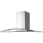 100cm Curved Glass Chimney Cooker Hood – SIA CGH100SS - London Houseware -4