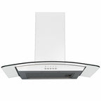 60cm White Chimney Cooker Hood - SIA CGH60WH - London Houseware - 3