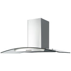 80cm Extractor Fan Cooker Hood / Curved Glass- SIA CGH80SS - London Houseware - 3