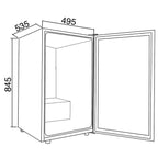 White Undercounter Drinks Fridge / Wine Cooler - SIA DC1WH - London Houseware - 5