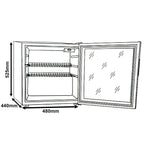 50L White Mini Drinks Fridge / Wine Cooler - SIA DC2WH - London Houseware - 2