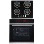 SIA 76L Single Electric Oven With LED Display & R7 4 Burner Gas Hob - London Houseware - 2