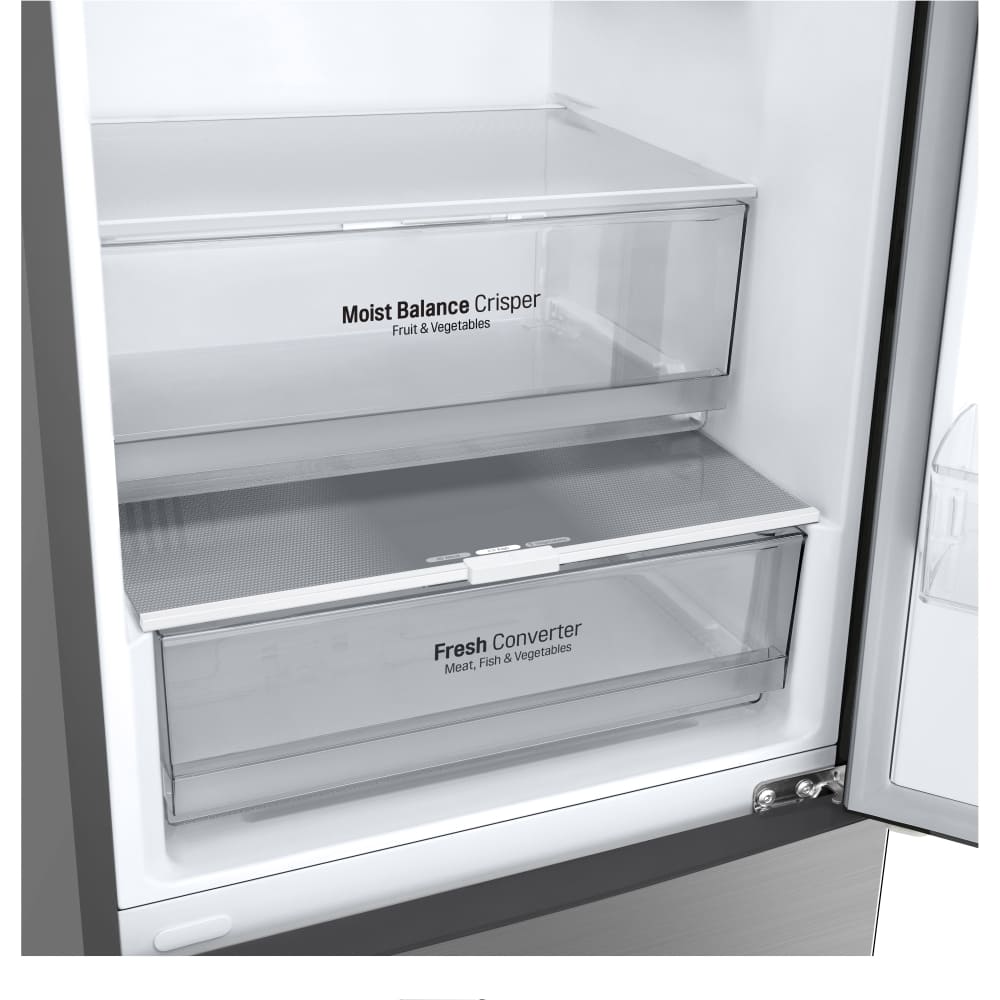 384L Total No Frost Freestanding Fridge Freezer, 70/30, Stainless Steel - LG GBB62PZGCC1 - London Houseware - 5