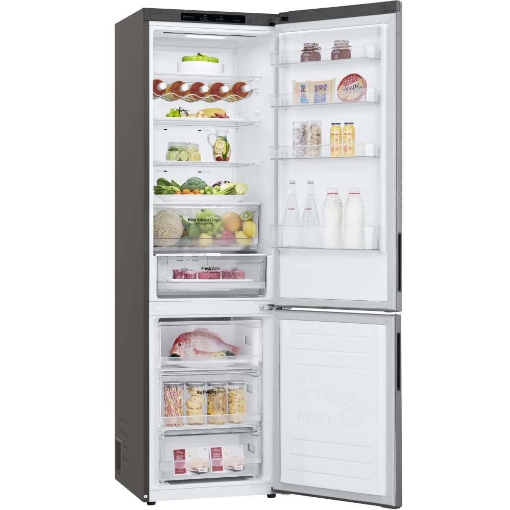 384L Total No Frost Freestanding Fridge Freezer, 70/30, Stainless Steel - LG GBB62PZGCC1 - London Houseware - 14