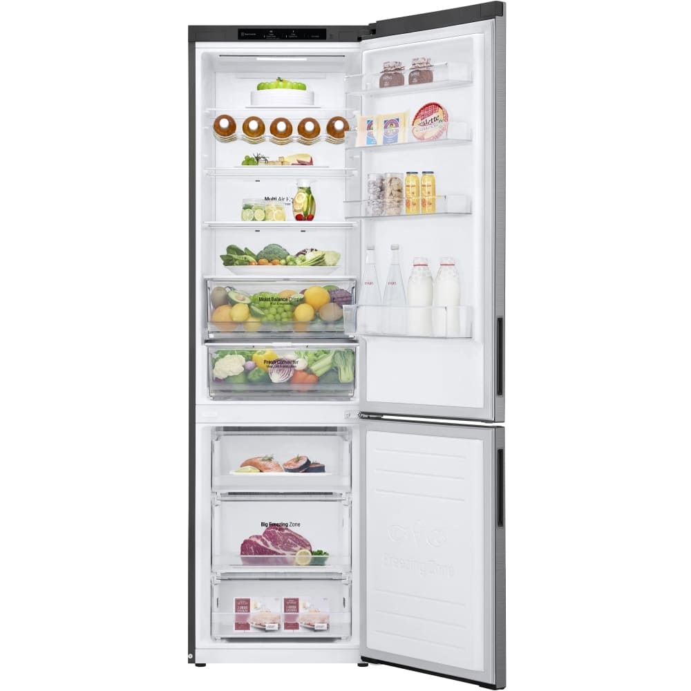 384L Total No Frost Freestanding Fridge Freezer, 70/30, Stainless Steel - LG GBB62PZGCC1 - London Houseware - 13