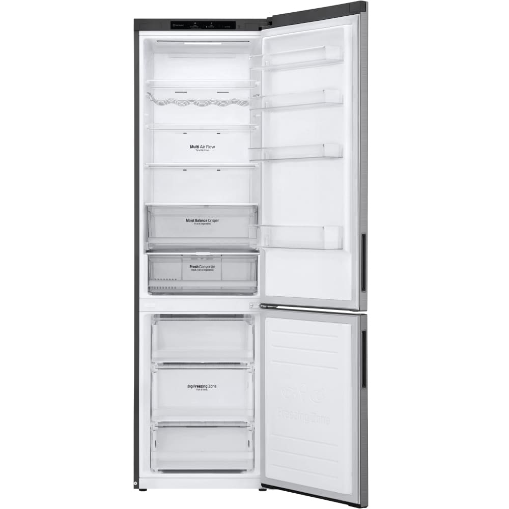 384L Total No Frost Freestanding Fridge Freezer, 70/30, Stainless Steel - LG GBB62PZGCC1 - London Houseware - 10