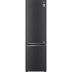 384L No Frost Black Fridge Freezer, 70/30 Freestanding - LG GBB92MCB2P - London Houseware - 1