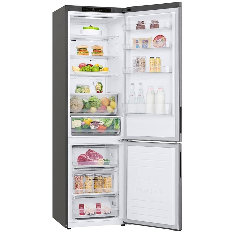384L No Frost Freestanding Fridge Freezer, 70/30, Silver, B Rated - LG GBP62PZNBC - London Houseware - 6