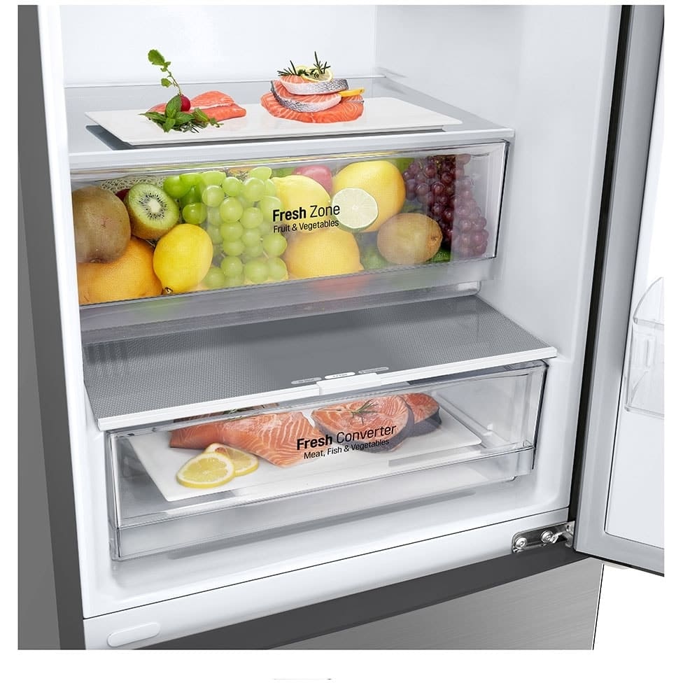 384L No Frost Freestanding Fridge Freezer, 70/30, Silver, B Rated - LG GBP62PZNBC - London Houseware - 13