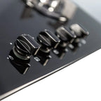 60cm Black Glass 4 Burner Gas Hob - SIA GHG603BL - London Houseware - 5
