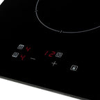 30cm 2 Zone Electric Ceramic Hob, Domino Black - CDA HC3621FR - Naamaste London Homewares - 2