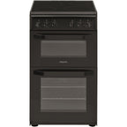 Double Electric Cooker Oven And Hob, Black – Hotpoint HD5V92KCB/UK - London Houseware - 1