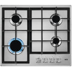 60cm AEG Gas Hob 4 Burner Stainless Steel - HGB64200SM - Naamaste London Homewares - 1