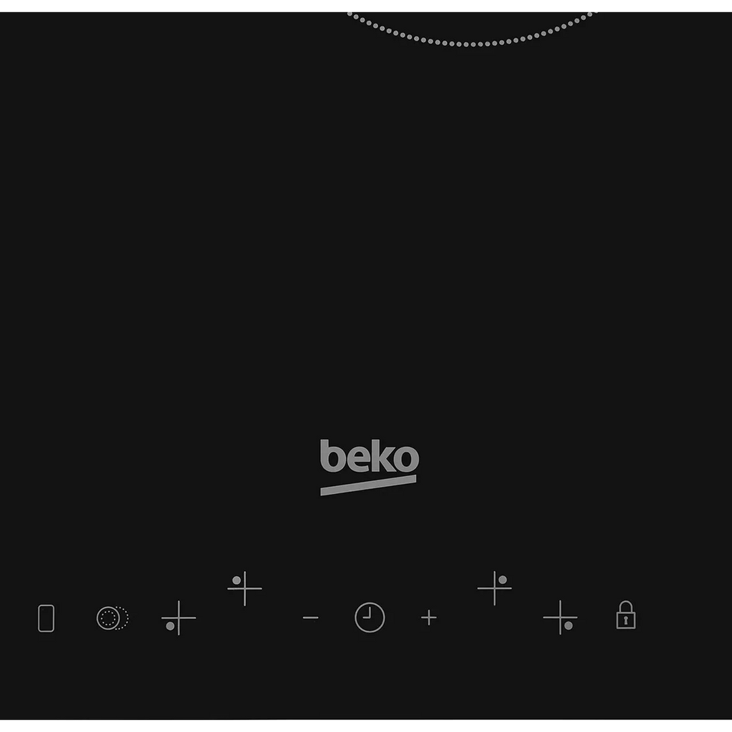 77cm 4 Zone Electric Ceramic Hob, Black - Beko HIC85402T - Naamaste London Homewares - 2