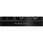 Black on Glass AEG Gas Hob 5 Burner - HKB95820NB - Naamaste London Homewares - 2