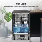 Hisense Dishwasher, 60cm Black Freestanding - HS622E90BUK - London Houseware - 9