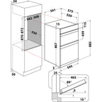 60cm Built In Electric Double Oven, Stainless – Hotpoint DD2540IX - London Houseware - 7