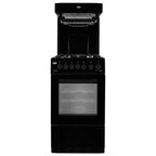 Beko 50cm Eye Level Grill Gas Cooker with Gas Hob in Black - KA52NEK - London Houseware - 1