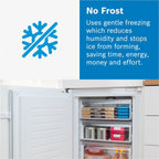 321L No Frost Bosch Fridge Freezer, 60/40, Stainless Steel - KGN362LDFG - London Houseware - 9