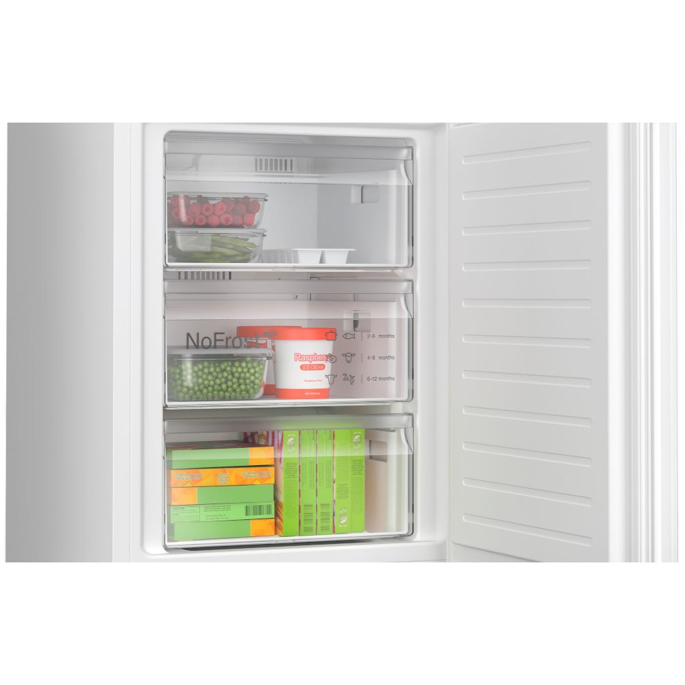 321L No Frost Bosch Fridge Freezer, 60/40, White - KGN362WDFG - London Houseware - 4