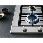 65cm 4 Burner Gas Hob Stainless Steel - Miele KM2010 - Naamaste London Homewares - 6