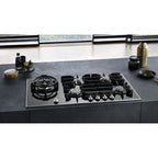 5 Burner Gas Hob Black Stainless Steel - Miele KM3054-1 - Naamaste London Homewares - 8