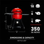 Red Charcoal BBQ Grills, Cover & Fire Starters Pack - Kamado Joe - Naamaste London Homewares - 13