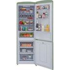330L Retro Frost Free Fridge Freezer, 60/40, Green - CDA Florence Meadow - London Houseware - 7