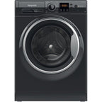 Hotpoint Washing Machine 9kg in Black, Freestanding – NSWF 945C BS UK N - London Houseware - 1