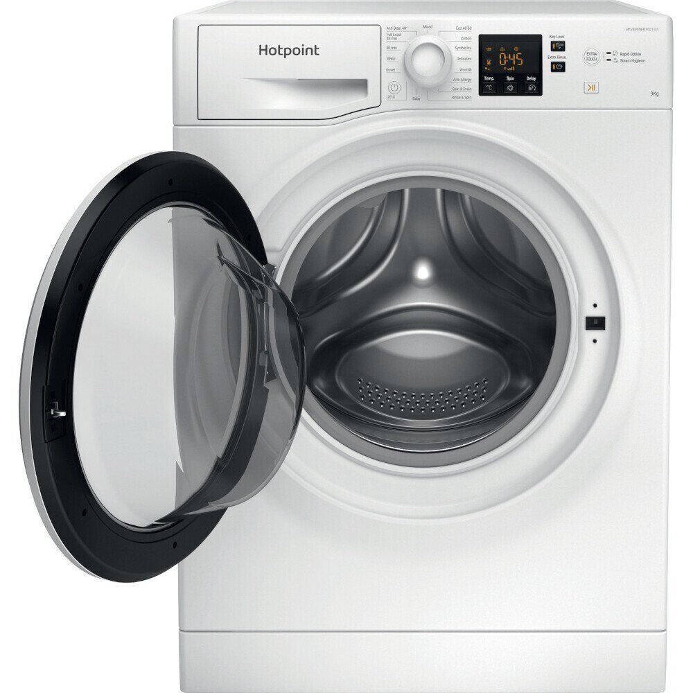 Hotpoint Washing Machine 9Kg in White, Freestanding – NSWF 945C W UK N - London Houseware - 5