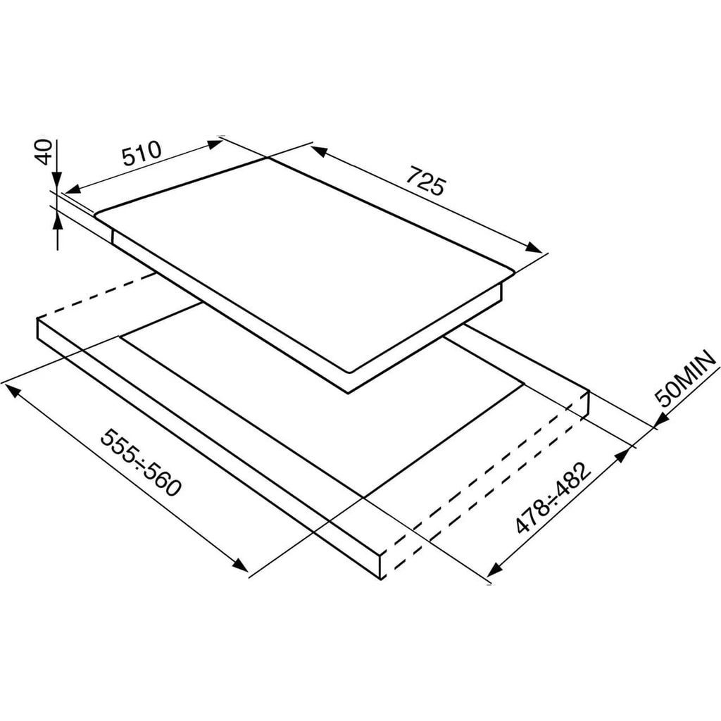 Cucina Smeg Gas Hob 5 Burner Stainless Steel - P272XGH - London Houseware - 8
