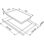 Cucina Smeg Gas Hob 5 Burner Stainless Steel - P272XGH - London Houseware - 8