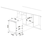 White Under Counter Fridge And Freezer Twin Pack - SIA RFU101-RFU103 - London Houseware - 5