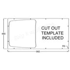 Grey 1.0 Bowl Kitchen Sink -SIA10GR - London Houseware - 6