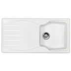 White 1.0 Bowl Kitchen Sink - SIA10WH - London Houseware - 1