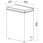 SIA CHF60W – 36cm White Slimline Chest Freezer - London Houseware - 8