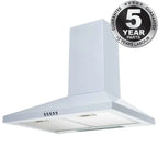 Chimney Cooker Hood Kitchen Extractor Fan -SIA CHL60WH - London Houseware - 1