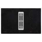 Black Induction Hob with Downdraft Extractor Fan & Filter - SIA IHDR80BL - London Houseware - 2