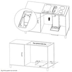 Black Induction Hob with Downdraft Extractor Fan & Filter - SIA IHDR80BL - London Houseware - 7