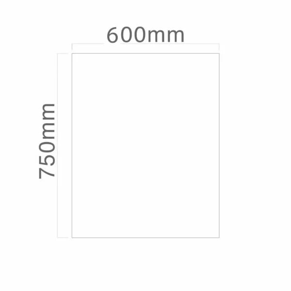 Kitchen Glass Splashback ,Black , 60cm x 75cm - SIA SP60BL - London Houseware - 6