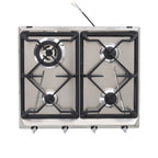 Victoria 4 Burner Smeg Gas Hob Stainless Steel - SR964XGH - Naamaste London Homewares - 8