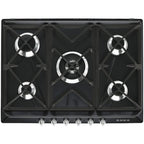 Black Smeg Gas Hob 5 Burner Victoria - SR975NGH - Naamaste London Homewares - 1