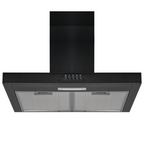 60cm Black Cooker Hood / LED Lighting - SIA TBC60BL - London Houseware - 1