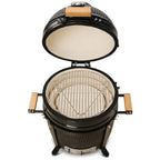 40cm Minimo 15" Charcoal BBQ Grills, Black Pack - Kamado Bono - Naamaste London Homewares - 9