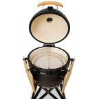 59cm Grande 23 Charcoal BBQ Grills, Black - Kamado Bono TQ0023ALLIN - Naamaste London Homewares - 7